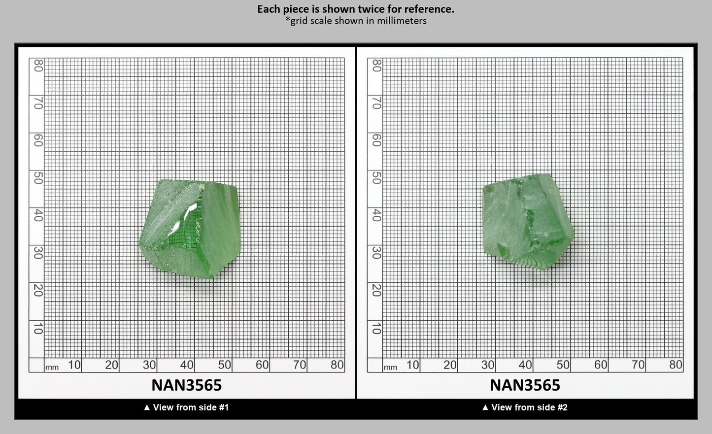 Nanosital Simulated Color Changing Lab Created Faceting Rough for Gem Cutting - #B-1719 - Various Sizes : NAN3565