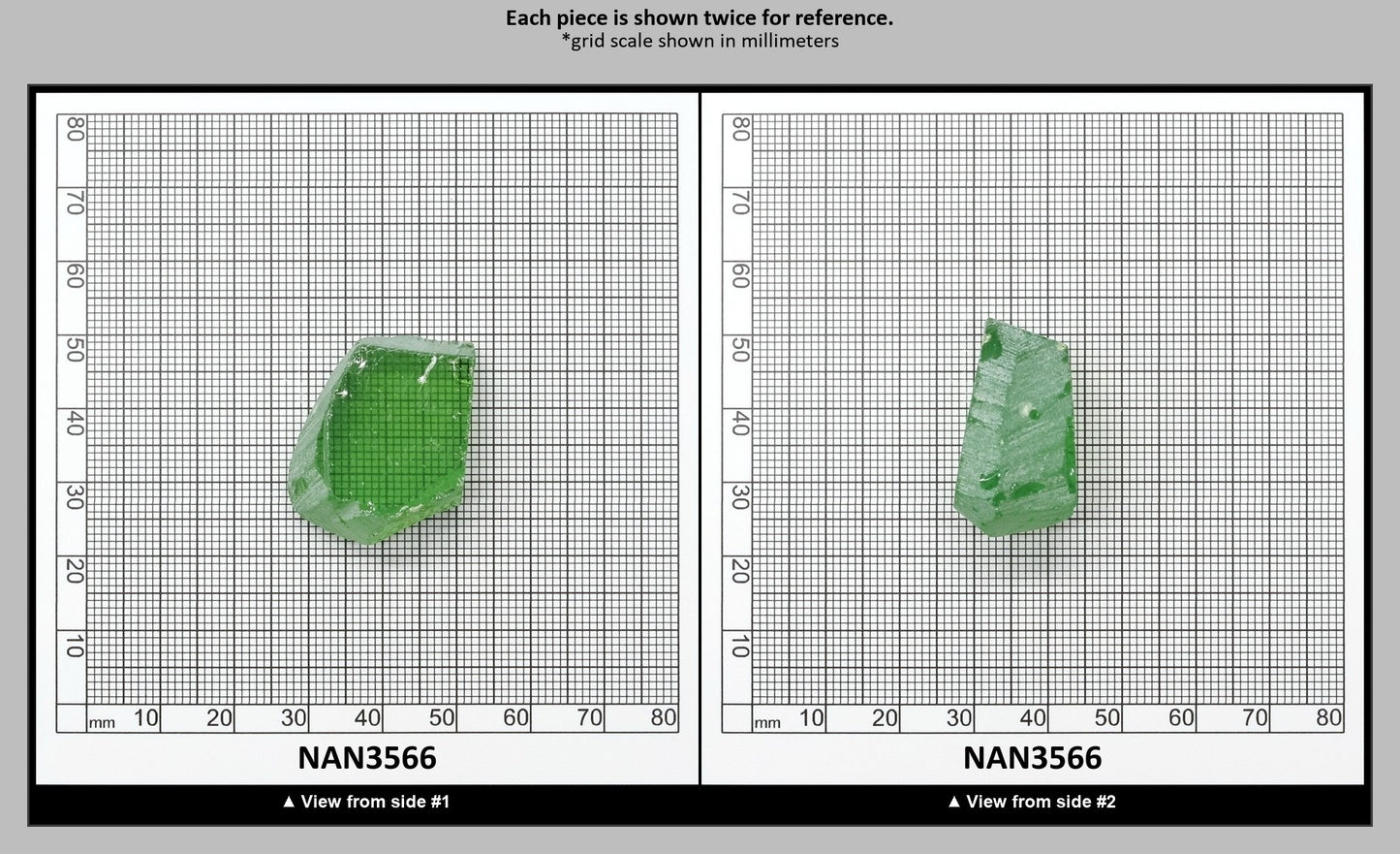 Nanosital Simulated Color Changing Lab Created Faceting Rough for Gem Cutting - #B-1719 - Various Sizes : NAN3566