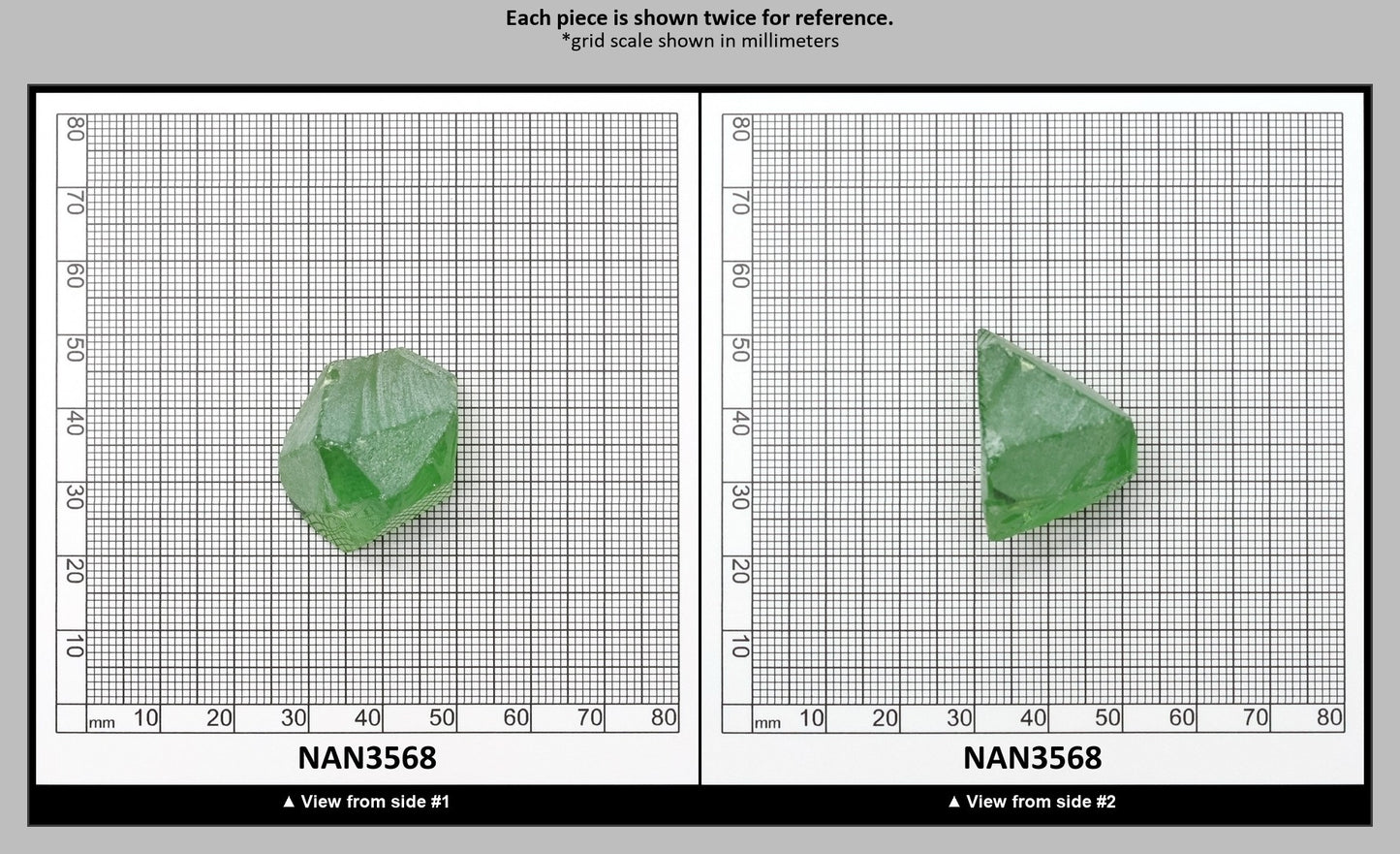 Nanosital Simulated Color Changing Lab Created Faceting Rough for Gem Cutting - #B-1719 - Various Sizes : NAN3568