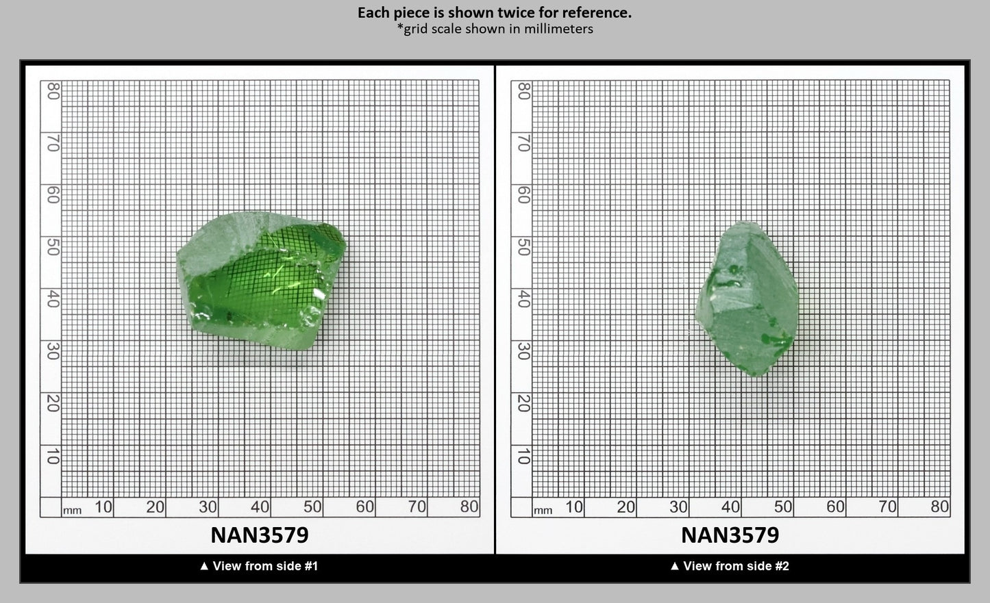 Nanosital Simulated Color Changing Lab Created Faceting Rough for Gem Cutting - #B-1719 - Various Sizes : NAN3579