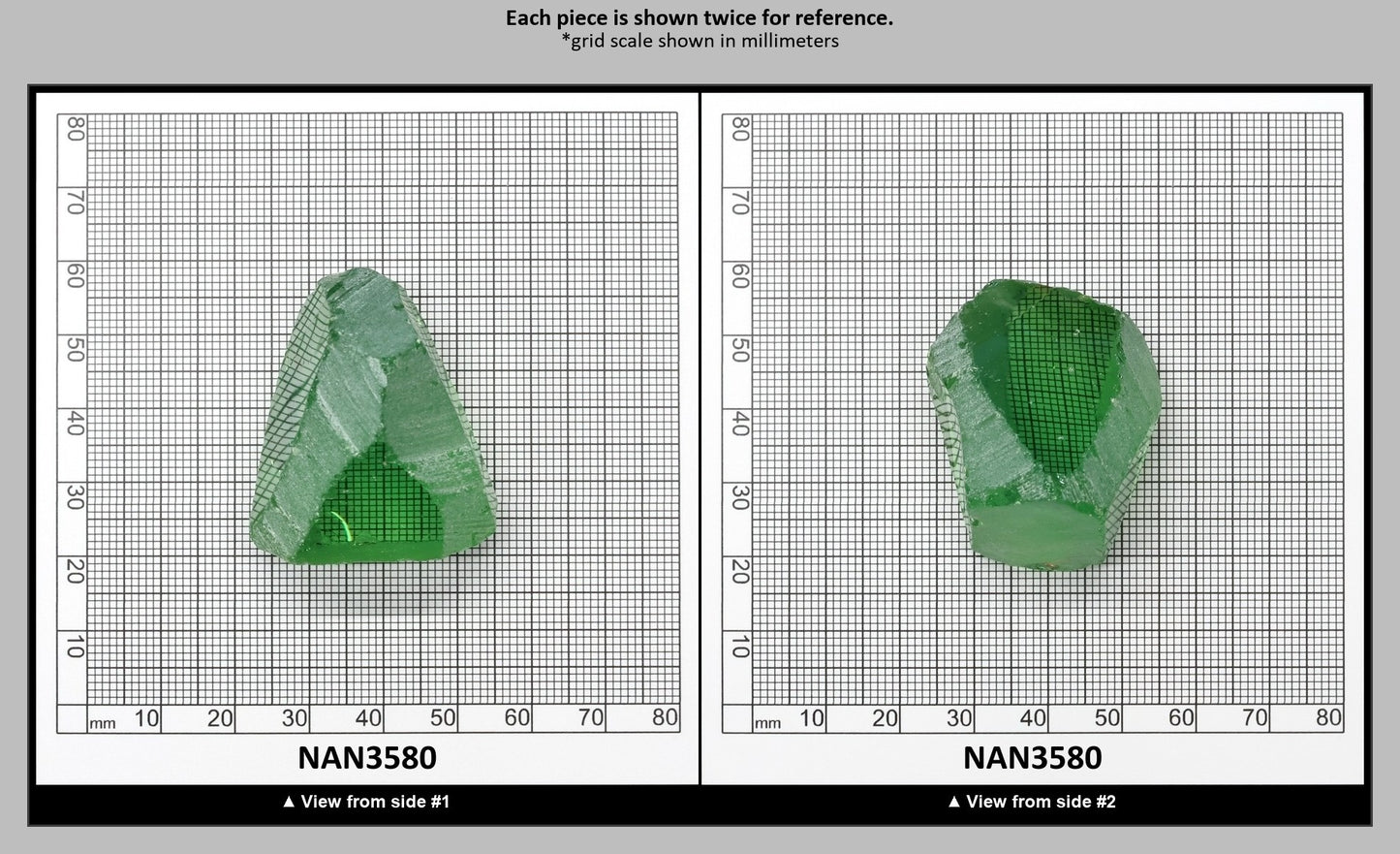 Nanosital Simulated Color Changing Lab Created Faceting Rough for Gem Cutting - #B-1719 - Various Sizes : NAN3580