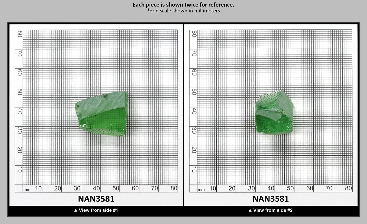 Nanosital Simulated Color Changing Lab Created Faceting Rough for Gem Cutting - #B-1719 - Various Sizes : NAN3581
