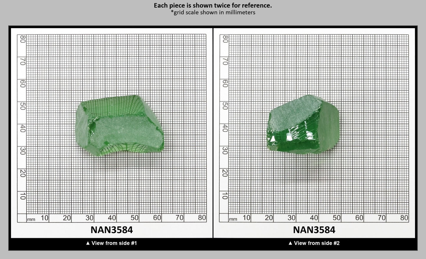 Nanosital Simulated Color Changing Lab Created Faceting Rough for Gem Cutting - #B-1719 - Various Sizes : NAN3584