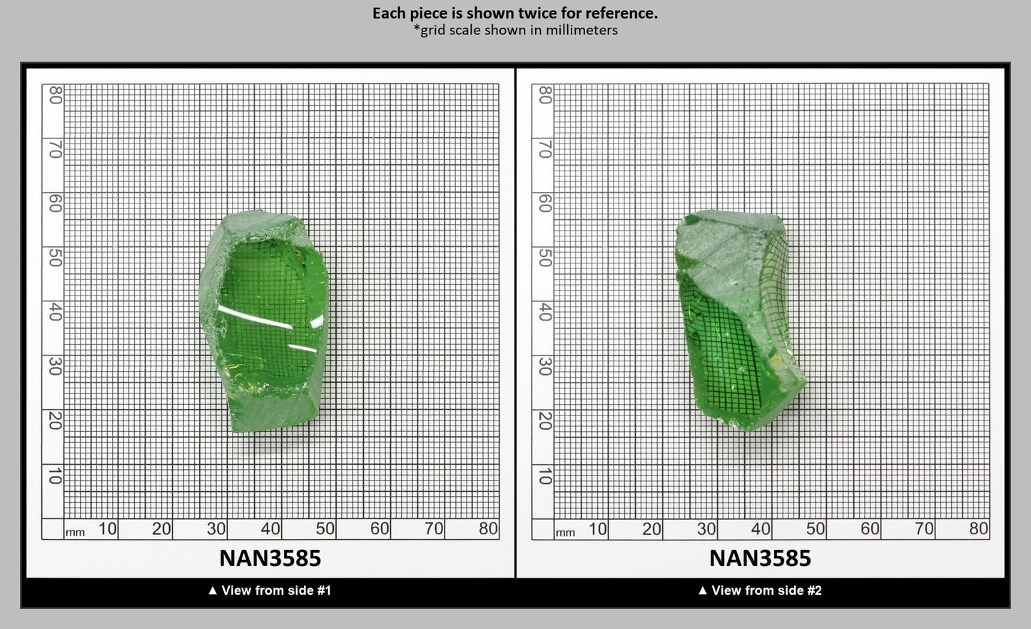 Nanosital Simulated Color Changing Lab Created Faceting Rough for Gem Cutting - #B-1719 - Various Sizes : NAN3585