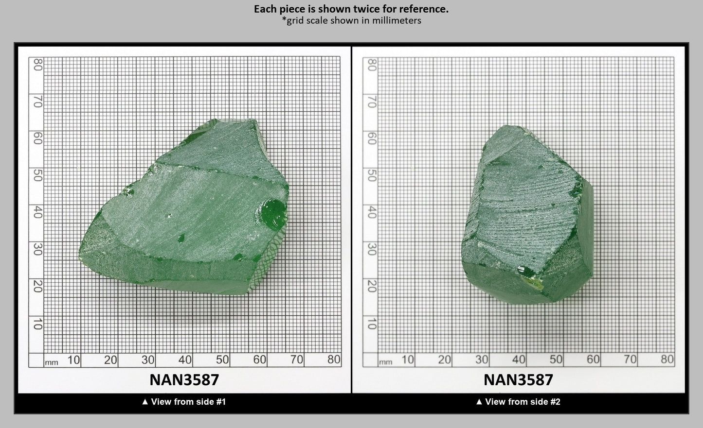 Nanosital Simulated Color Changing Lab Created Faceting Rough for Gem Cutting - #B-1719 - Various Sizes : NAN3587