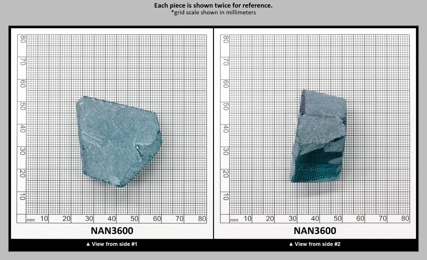 Nanosital Simulated Paraiba Tourmaline Lab Created Faceting Rough for Gem Cutting - #A-108/B - Various Sizes : NAN3600