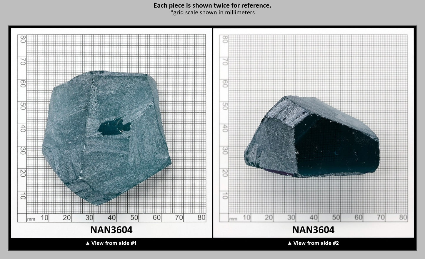 Nanosital Simulated Paraiba Tourmaline Lab Created Faceting Rough for Gem Cutting - #A-108/B - Various Sizes : NAN3604