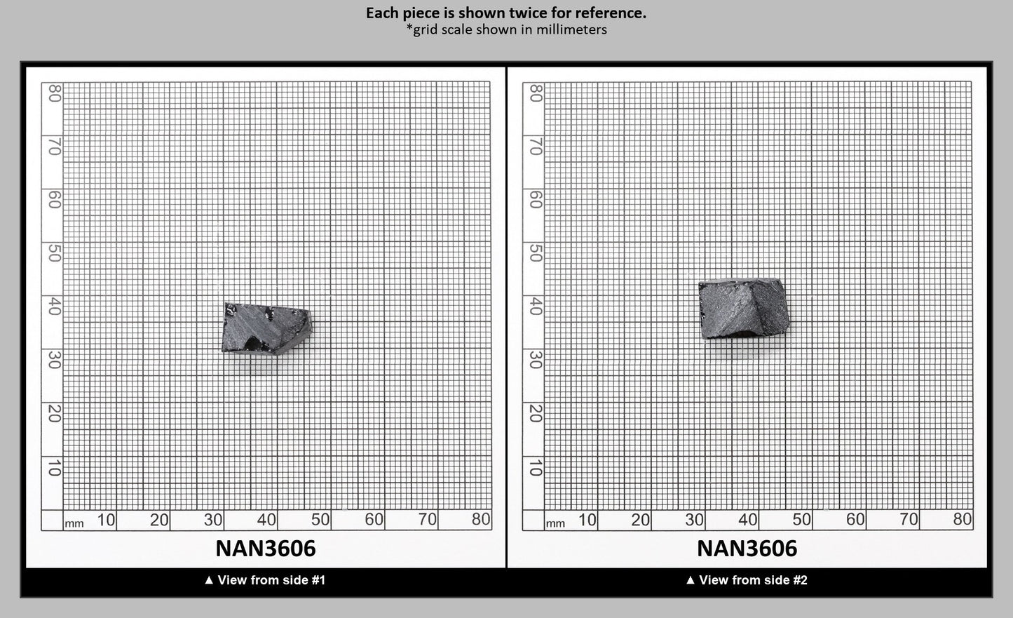 Nanosital Simulated Ocean Steel Lab Created Faceting Rough for Gem Cutting - #A-4016 - Various Sizes : NAN3606