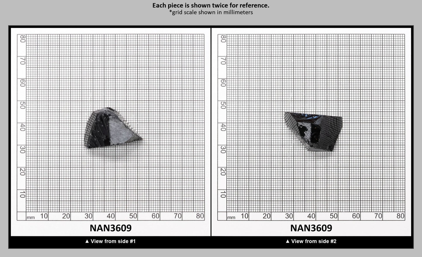 Nanosital Simulated Ocean Steel Lab Created Faceting Rough for Gem Cutting - #A-4016 - Various Sizes : NAN3609
