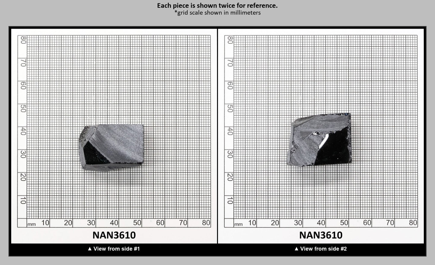 Nanosital Simulated Ocean Steel Lab Created Faceting Rough for Gem Cutting - #A-4016 - Various Sizes : NAN3610