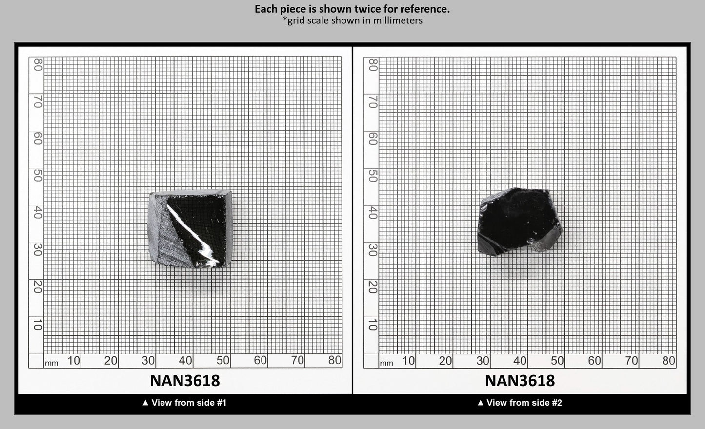 Nanosital Simulated Carbon Lab Created Faceting Rough for Gem Cutting - #A-4078 - Various Sizes : NAN3618