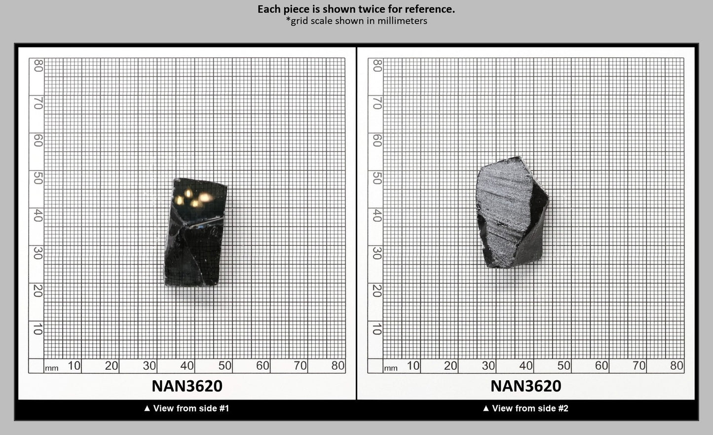 Nanosital Simulated Carbon Lab Created Faceting Rough for Gem Cutting - #A-4078 - Various Sizes : NAN3620