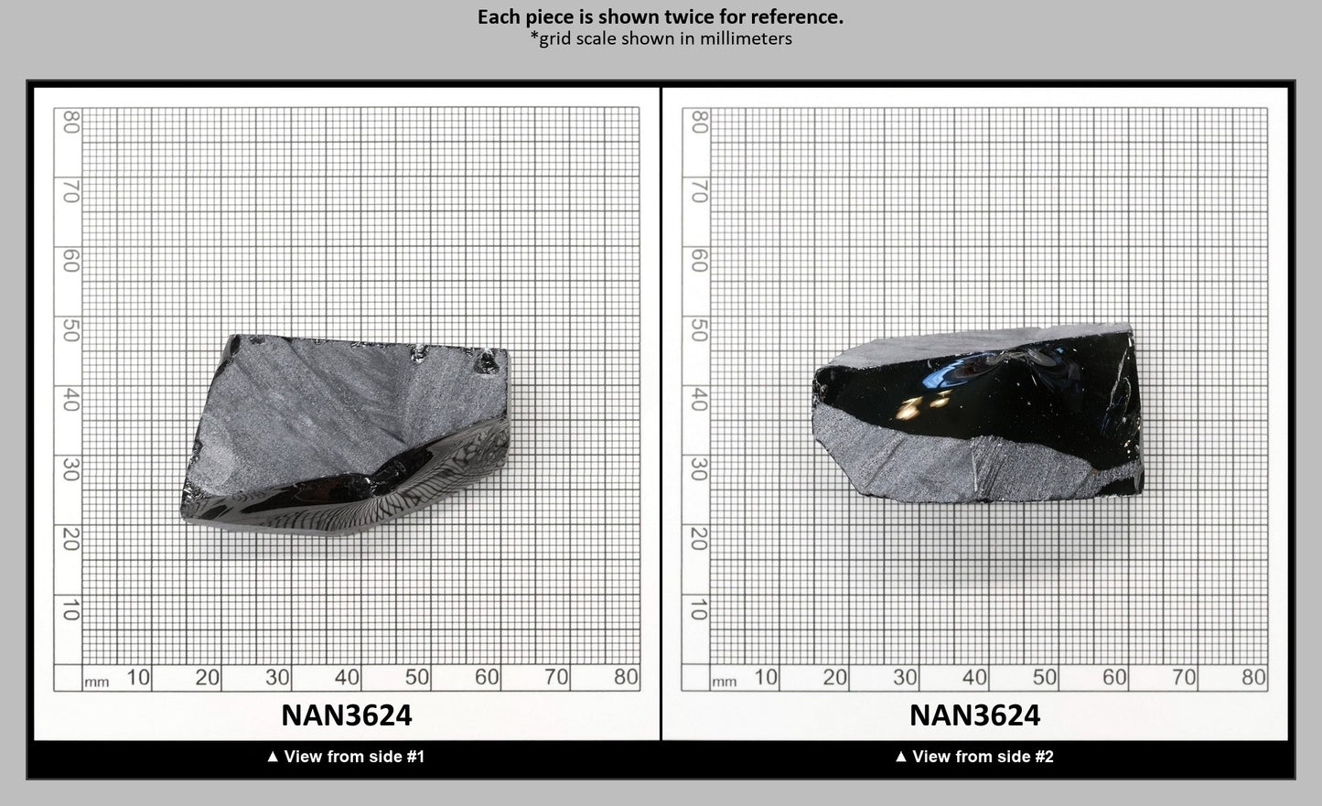 Nanosital Simulated Carbon Lab Created Faceting Rough for Gem Cutting - #A-4078 - Various Sizes : NAN3624