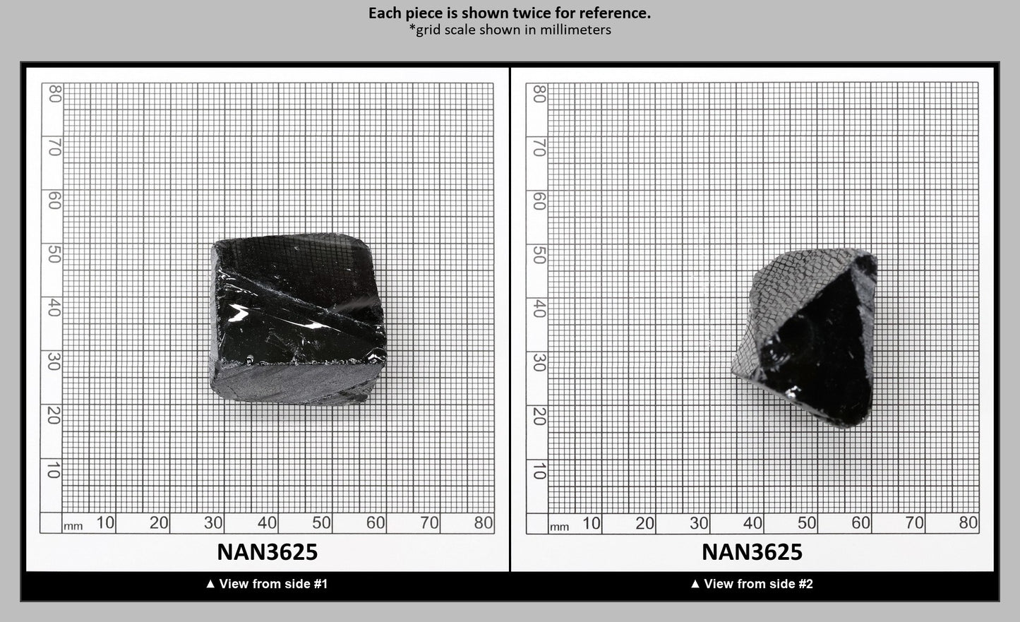 Nanosital Simulated Carbon Lab Created Faceting Rough for Gem Cutting - #A-4078 - Various Sizes : NAN3625