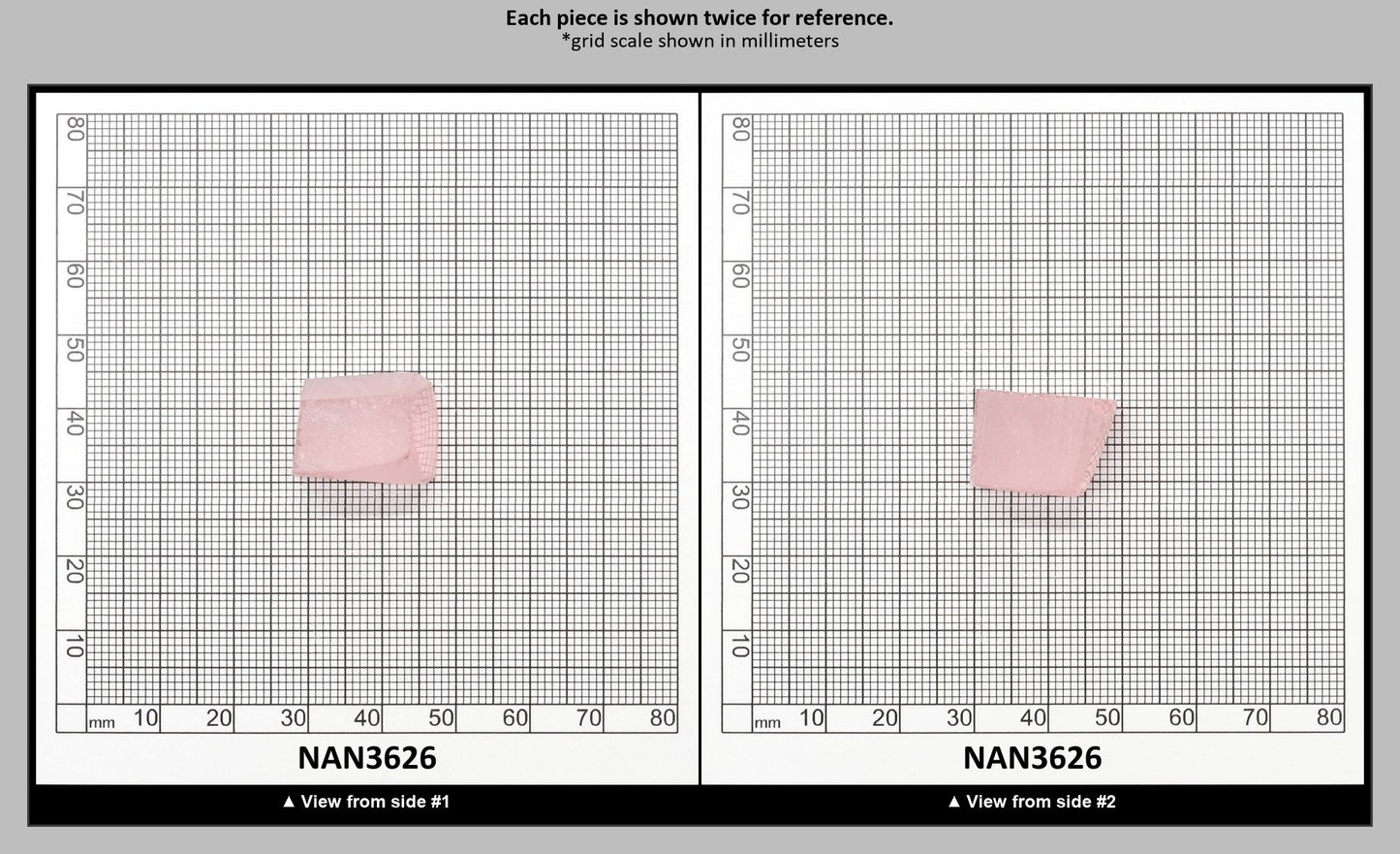 UV Reactive Nanosital #E-271  Lab Created Faceting Rough for Gem Cutting - Various Sizes : NAN3626