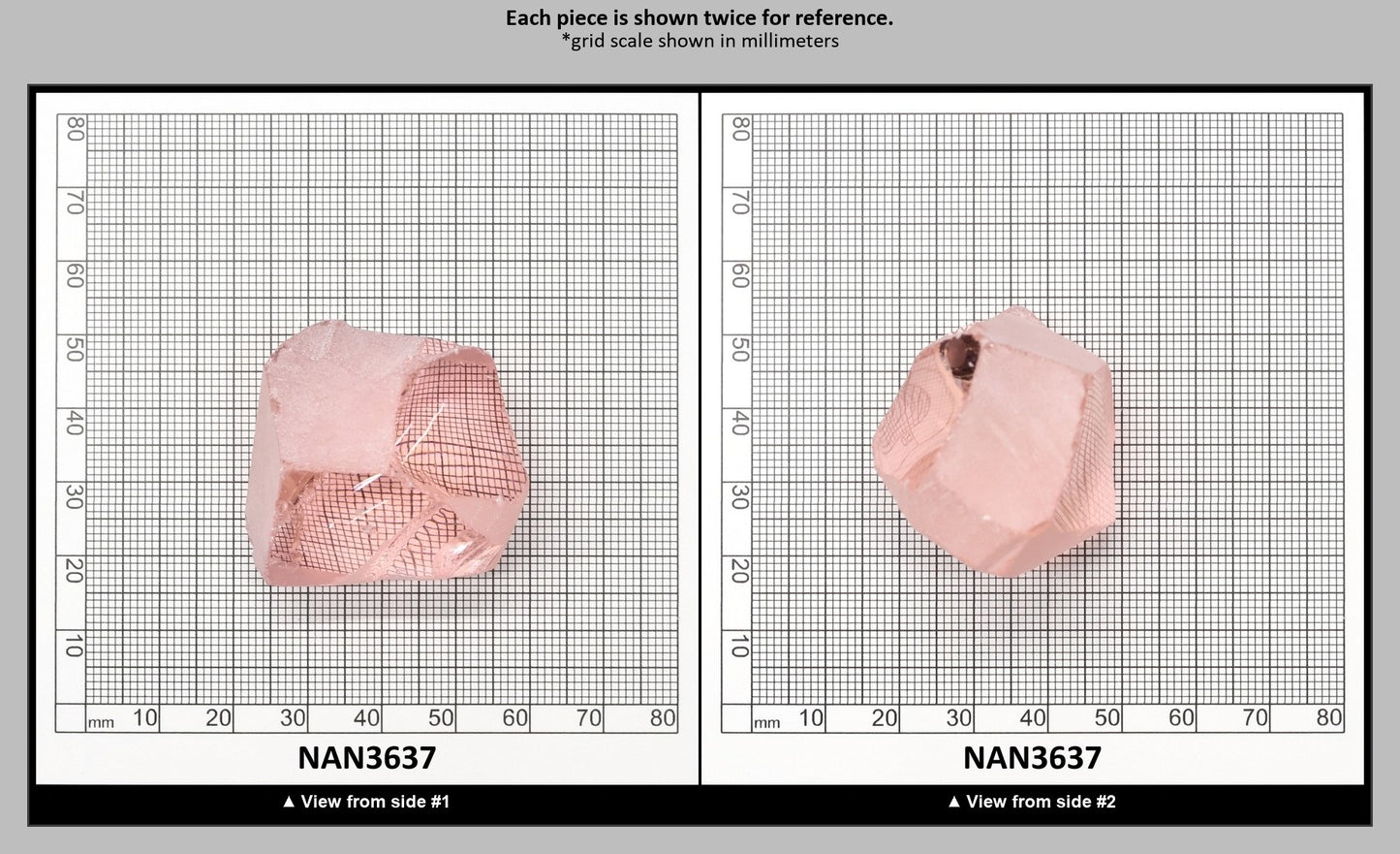 UV Reactive Nanosital #E-271  Lab Created Faceting Rough for Gem Cutting - Various Sizes : NAN3637