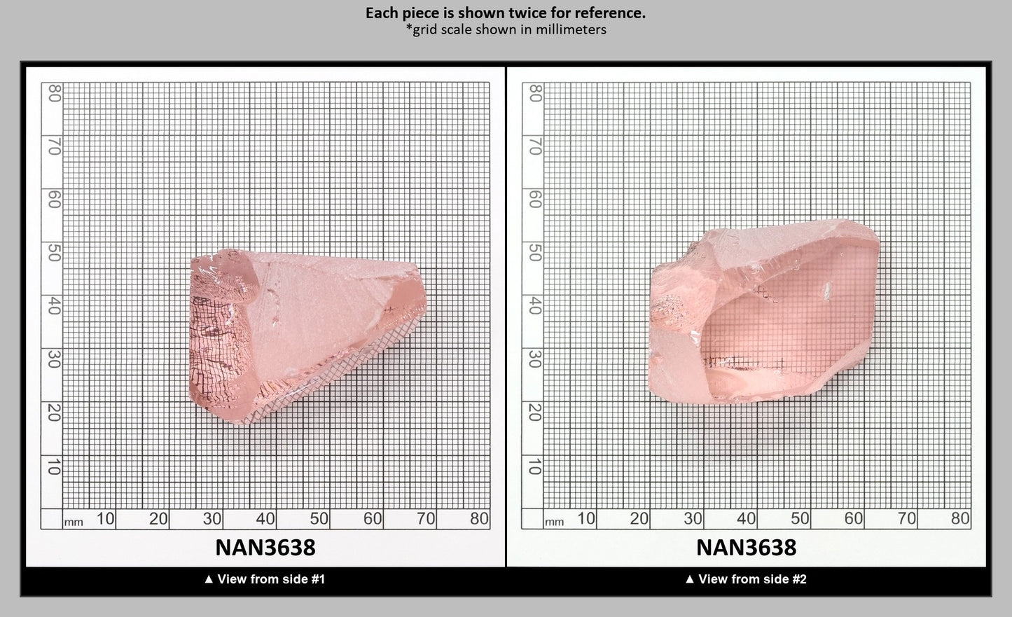 UV Reactive Nanosital #E-271  Lab Created Faceting Rough for Gem Cutting - Various Sizes : NAN3638