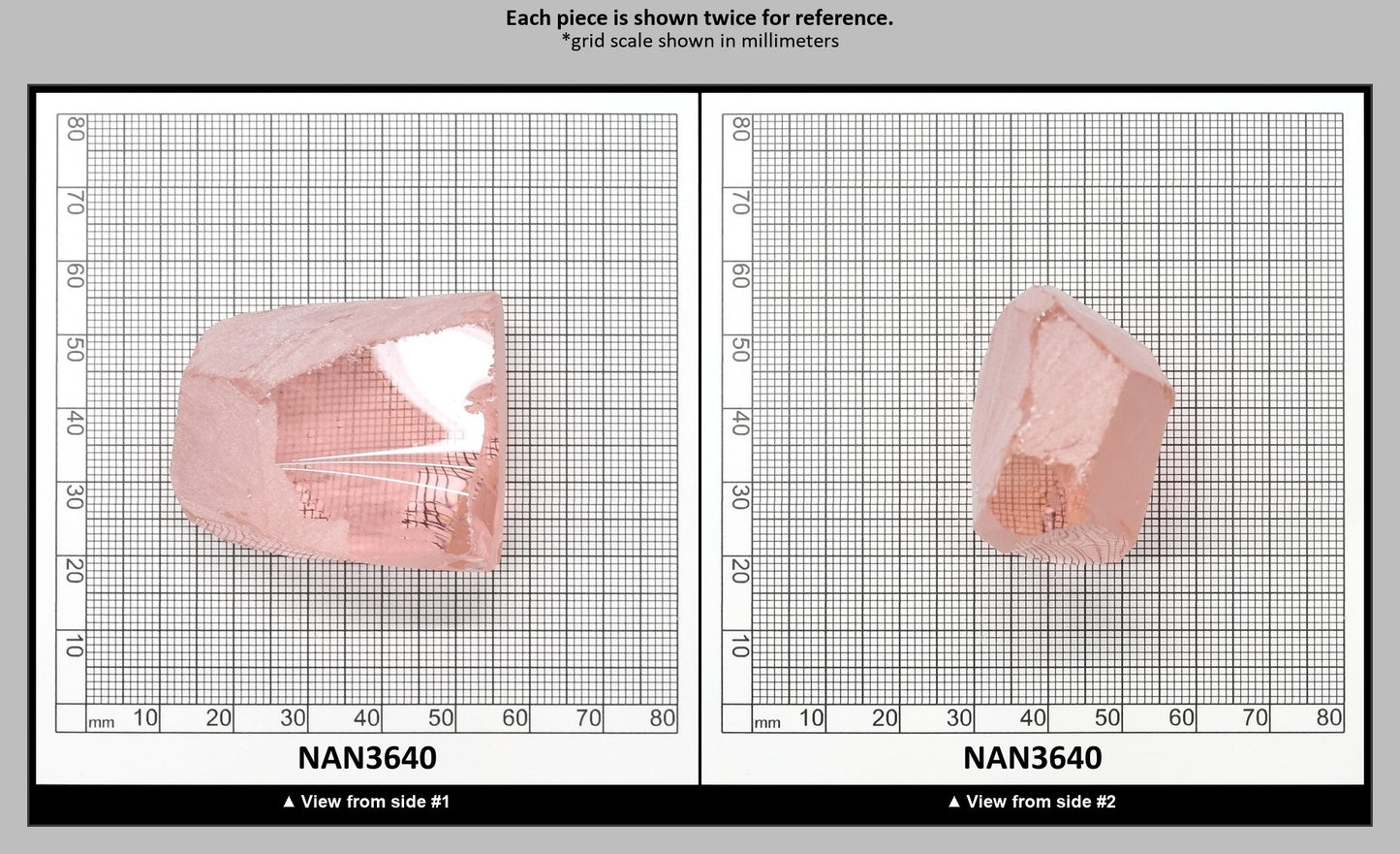 UV Reactive Nanosital #E-271  Lab Created Faceting Rough for Gem Cutting - Various Sizes : NAN3640