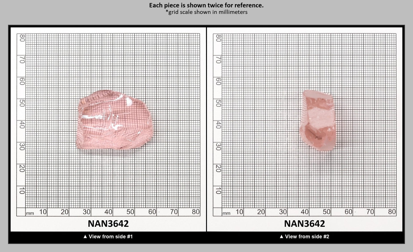 UV Reactive Nanosital #E-271  Lab Created Faceting Rough for Gem Cutting - Various Sizes : NAN3642
