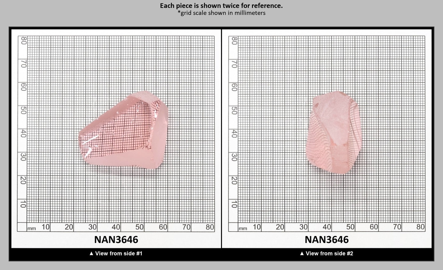 UV Reactive Nanosital #E-271  Lab Created Faceting Rough for Gem Cutting - Various Sizes : NAN3646