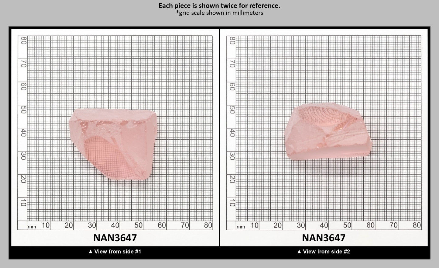 UV Reactive Nanosital #E-271  Lab Created Faceting Rough for Gem Cutting - Various Sizes : NAN3647