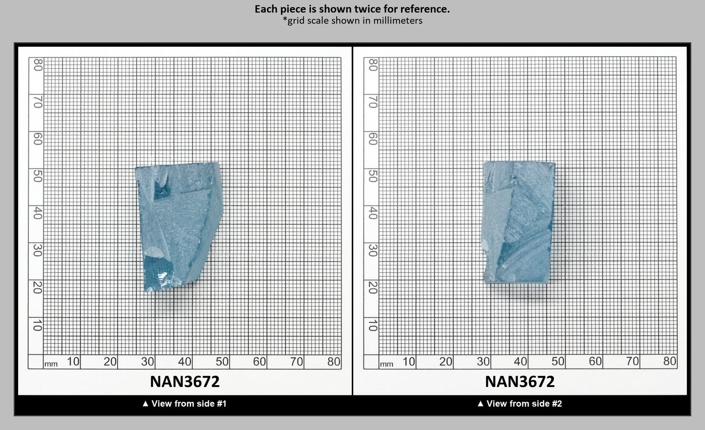 Nanosital Simulated Aquamarine Lab Created Faceting Rough for Gem Cutting - #A-150 - Various Sizes : NAN3672