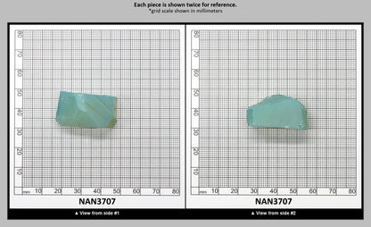 Nanosital Simulated Green Apple Opal Lab Created Faceting Rough for Gem Cutting - #A-9825 - Various Sizes : NAN3707
