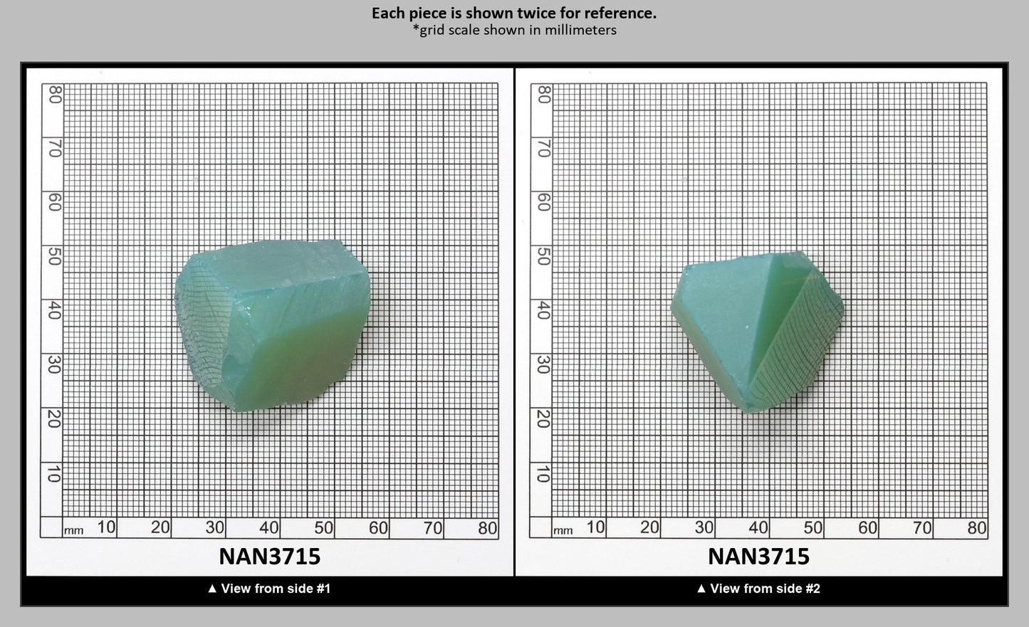 Nanosital Simulated Green Apple Opal Lab Created Faceting Rough for Gem Cutting - #A-9825 - Various Sizes : NAN3715