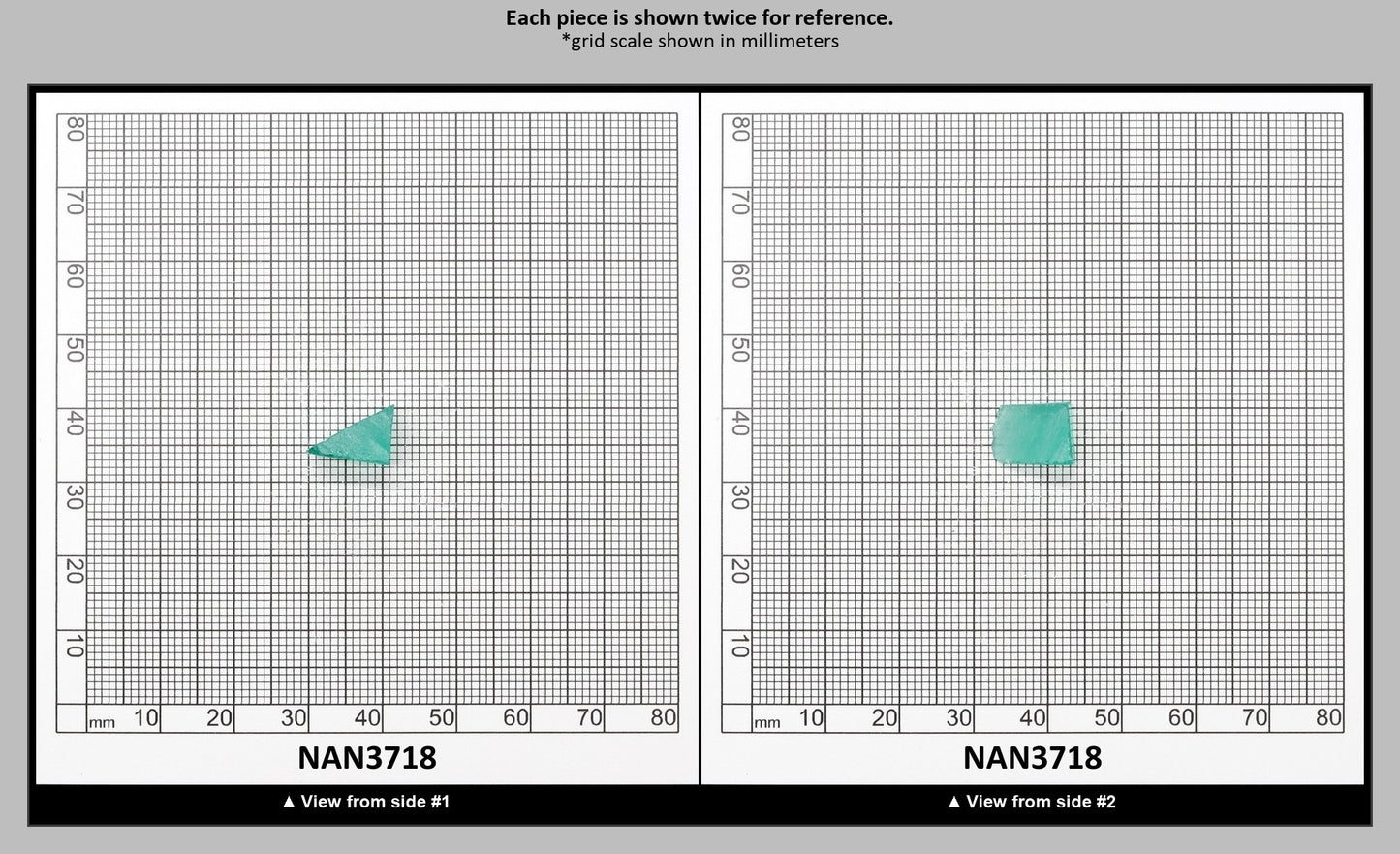 Nanosital Simulated Very Light Emerald Lab Created Faceting Rough for Gem Cutting - #0/4 - Various Sizes : NAN3718