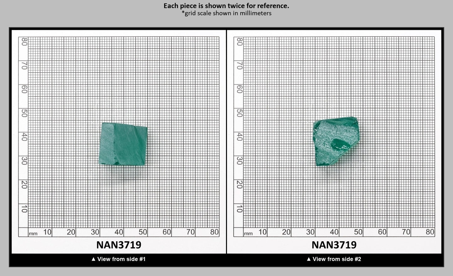 Nanosital Simulated Very Light Emerald Lab Created Faceting Rough for Gem Cutting - #0/4 - Various Sizes : NAN3719