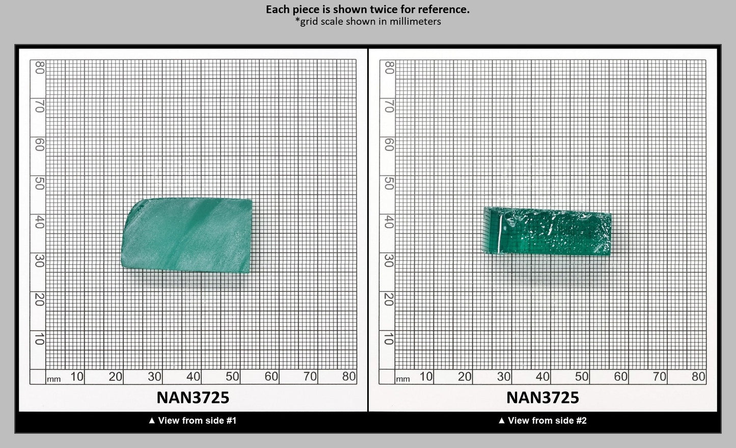 Nanosital Simulated Very Light Emerald Lab Created Faceting Rough for Gem Cutting - #0/4 - Various Sizes : NAN3725