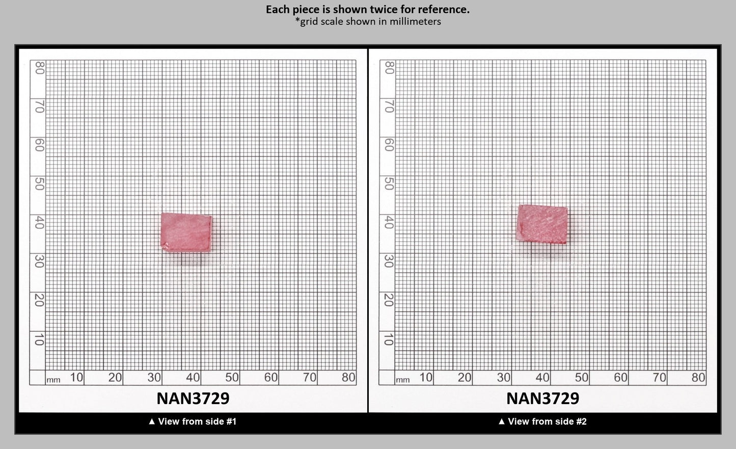 Nanosital Simulated Vivid Pink Lab Created Faceting Rough for Gem Cutting - #TB-9 - Various Sizes : NAN3729