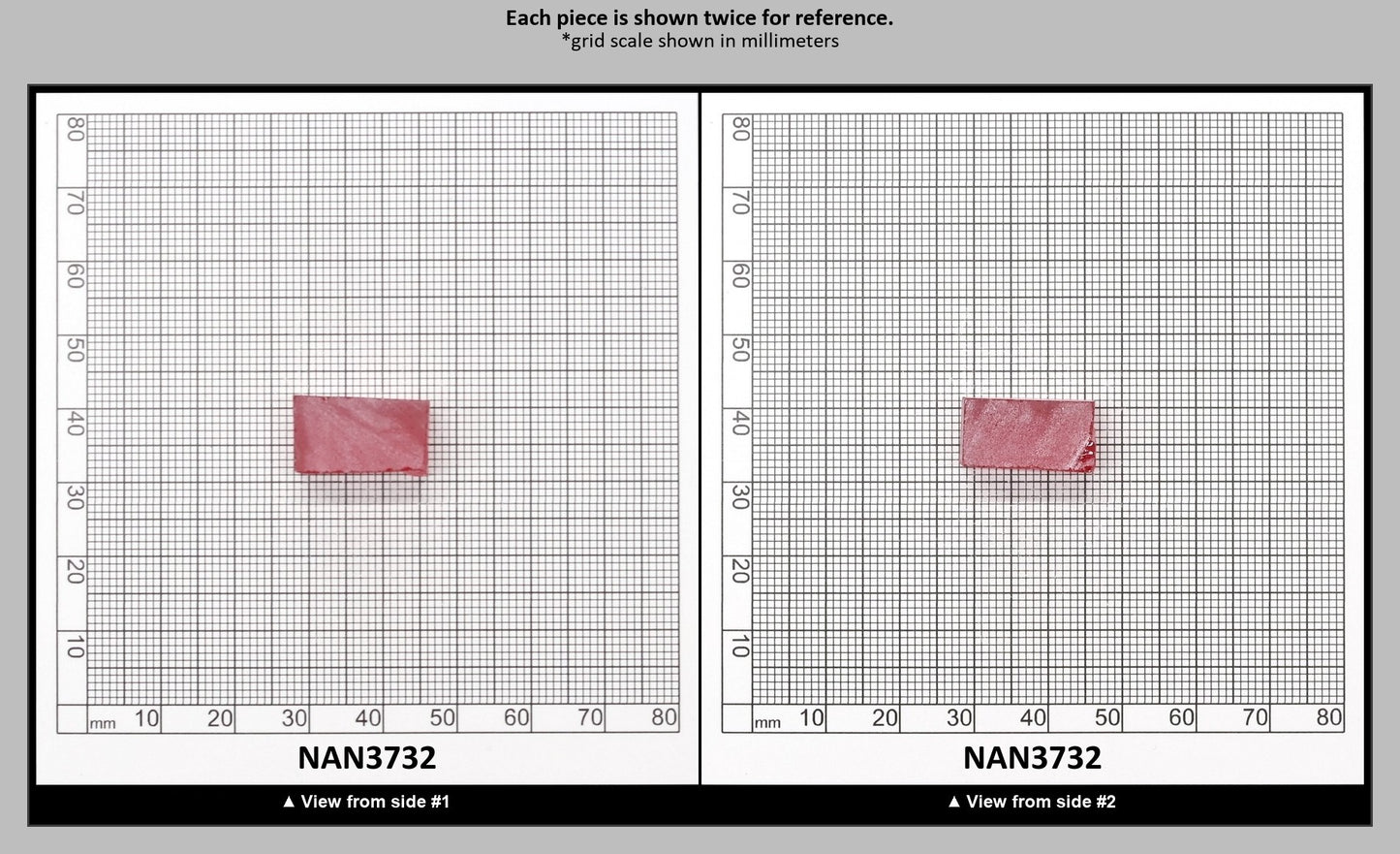 Nanosital Simulated Vivid Pink Lab Created Faceting Rough for Gem Cutting - #TB-9 - Various Sizes : NAN3732