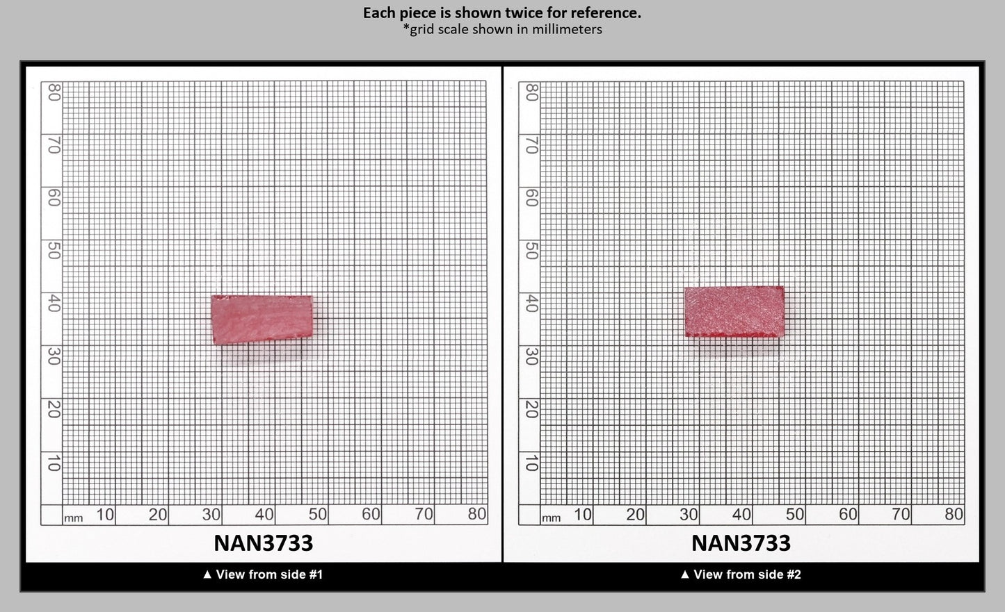 Nanosital Simulated Vivid Pink Lab Created Faceting Rough for Gem Cutting - #TB-9 - Various Sizes : NAN3733