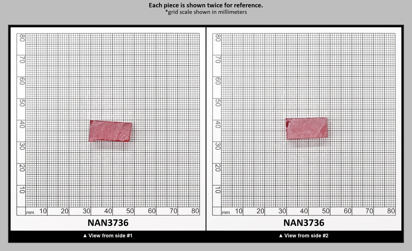 Nanosital Simulated Vivid Pink Lab Created Faceting Rough for Gem Cutting - #TB-9 - Various Sizes : NAN3736