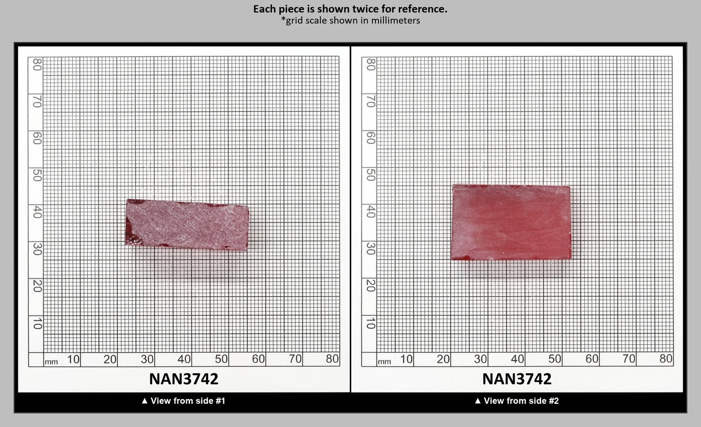Nanosital Simulated Vivid Pink Lab Created Faceting Rough for Gem Cutting - #TB-9 - Various Sizes : NAN3742