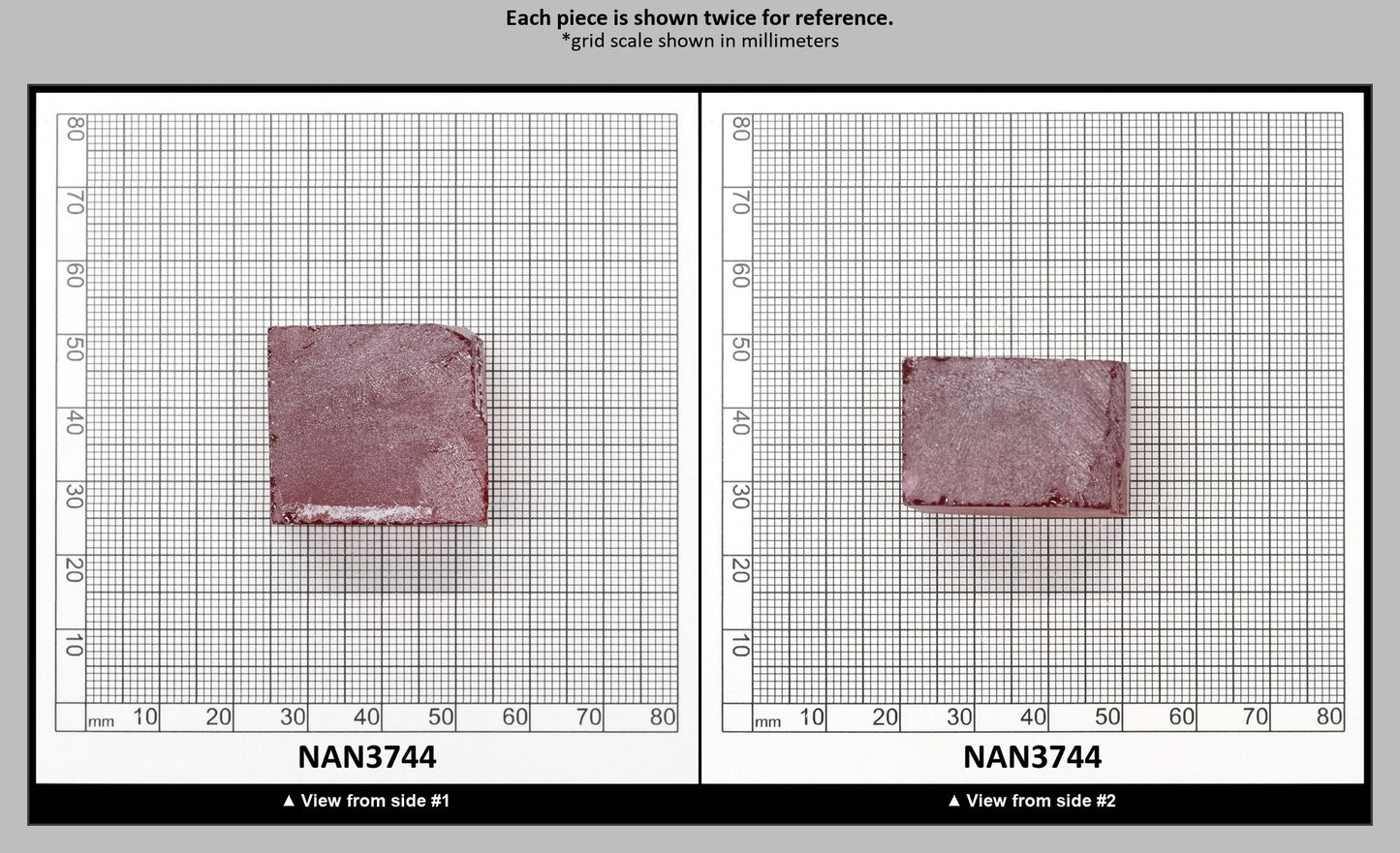 Nanosital Simulated Vivid Pink Lab Created Faceting Rough for Gem Cutting - #TB-9 - Various Sizes : NAN3744