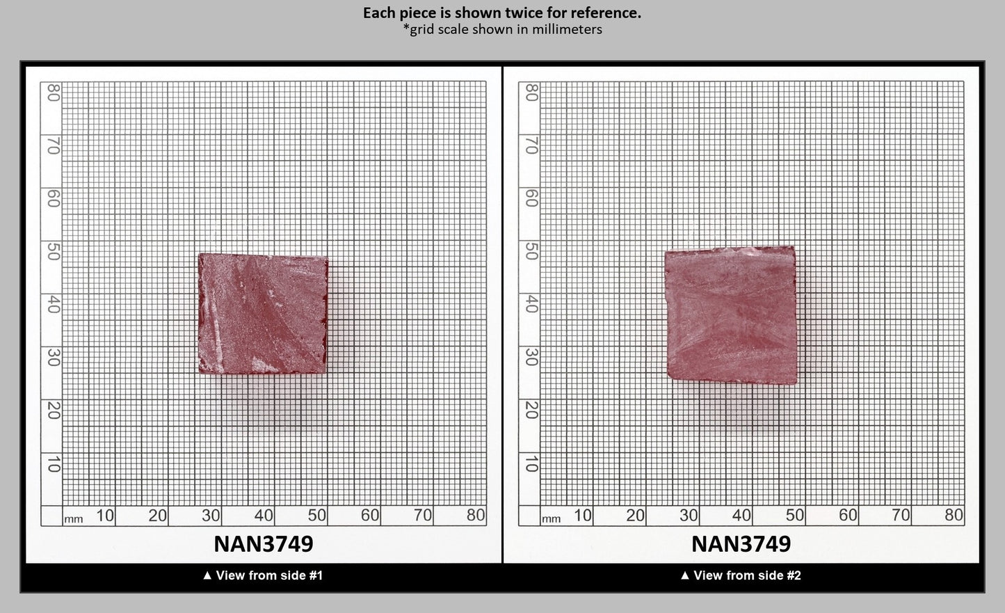 Nanosital Simulated Vivid Pink Lab Created Faceting Rough for Gem Cutting - #TB-9 - Various Sizes : NAN3749