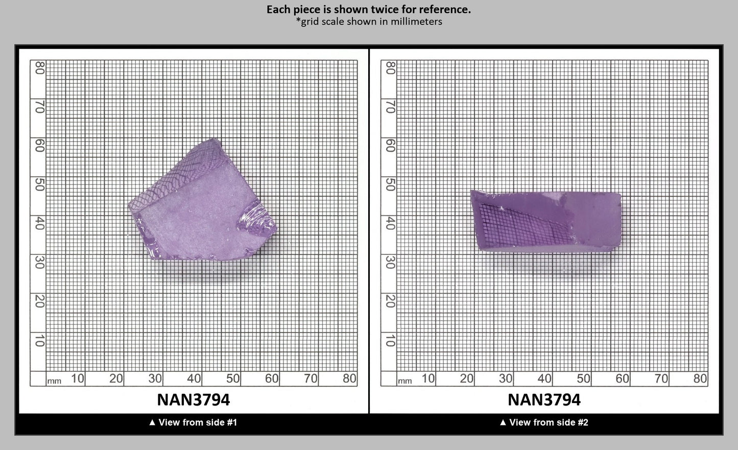 UV Reactive Nanosital #E-273 Lab Created Faceting Rough for Gem Cutting - Various Sizes : NAN3794