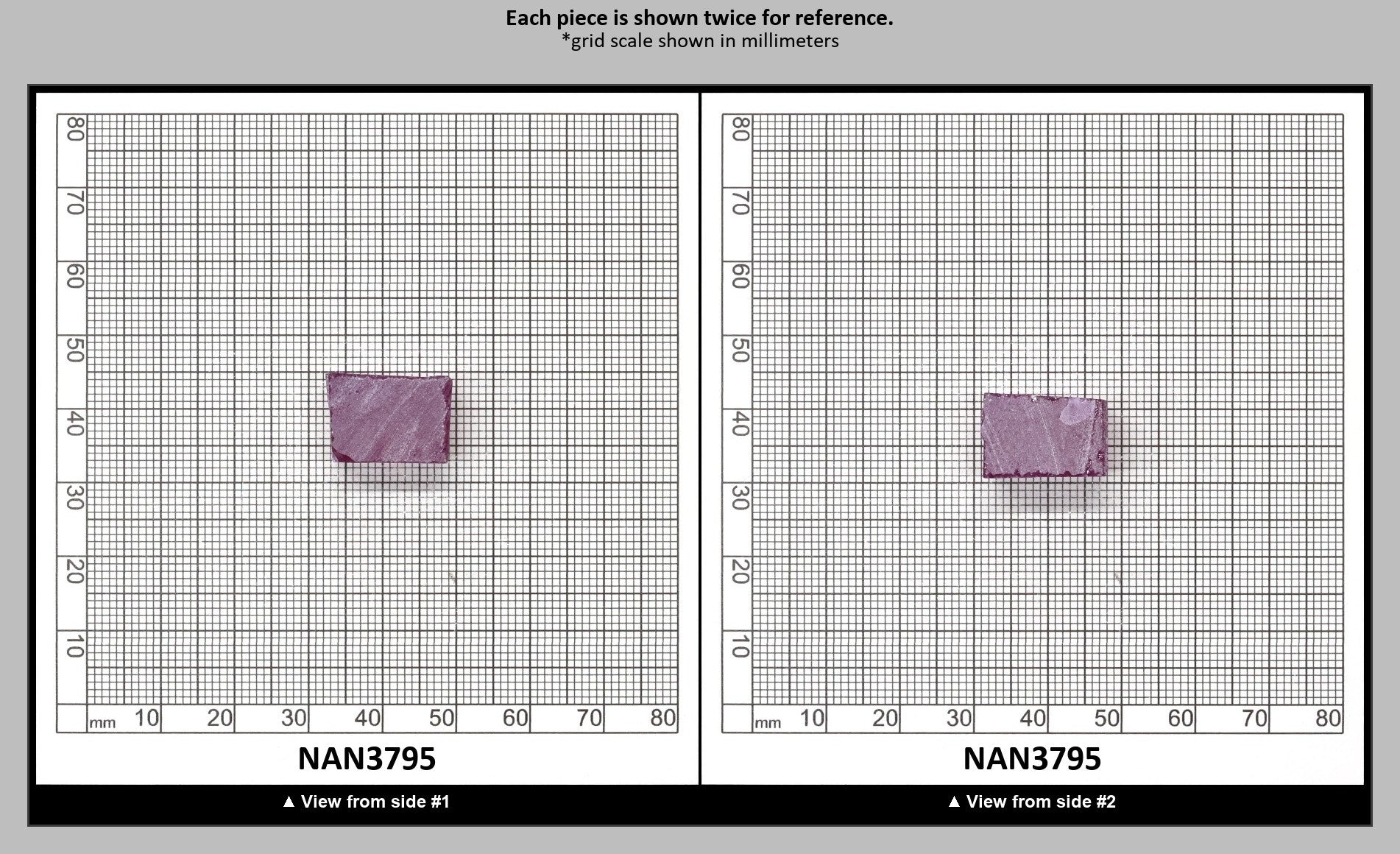 Nanosital Simulated Rhodolite (Included)  Lab Created Faceting Rough for Gem Cutting - #Z-2449 - Various Sizes : NAN3795