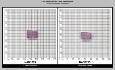 Nanosital Simulated Rhodolite (Included)  Lab Created Faceting Rough for Gem Cutting - #Z-2449 - Various Sizes : NAN3795