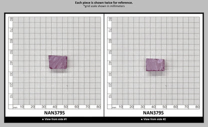 Nanosital Simulated Rhodolite (Included)  Lab Created Faceting Rough for Gem Cutting - #Z-2449 - Various Sizes : NAN3795