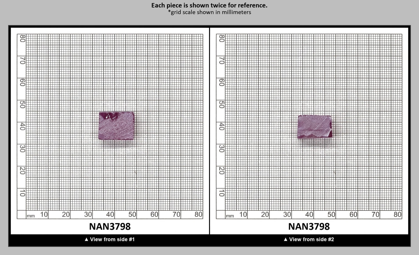 Nanosital Simulated Rhodolite (Included)  Lab Created Faceting Rough for Gem Cutting - #Z-2449 - Various Sizes : NAN3798