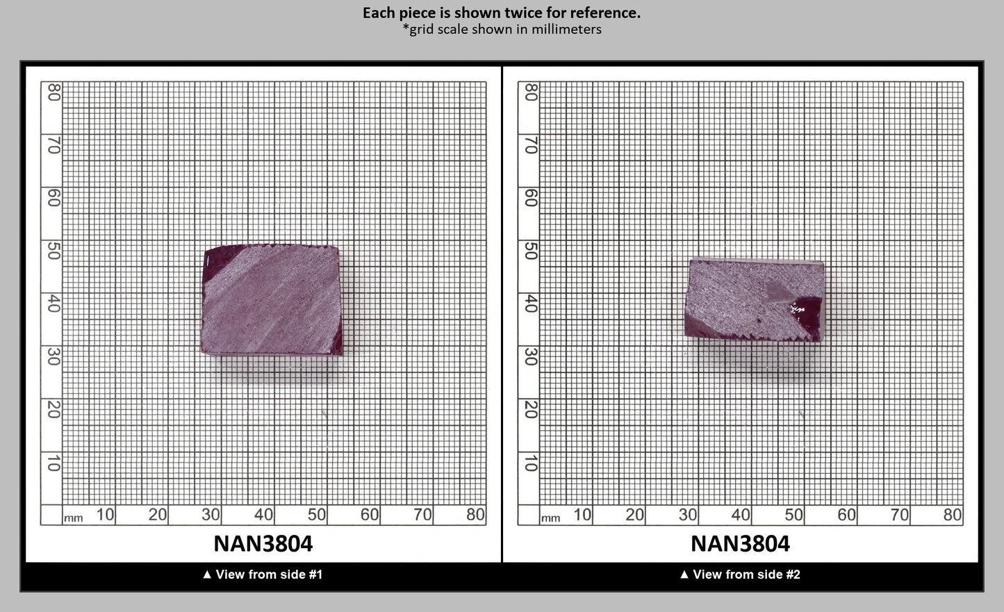 Nanosital Simulated Rhodolite (Included)  Lab Created Faceting Rough for Gem Cutting - #Z-2449 - Various Sizes : NAN3804