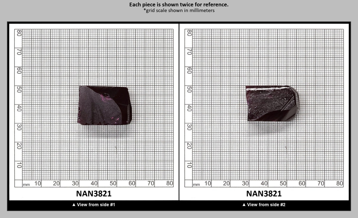 Nanosital Simulated Ruby (Included)  Lab Created Faceting Rough for Gem Cutting - #Z-349 - Various Sizes : NAN3821