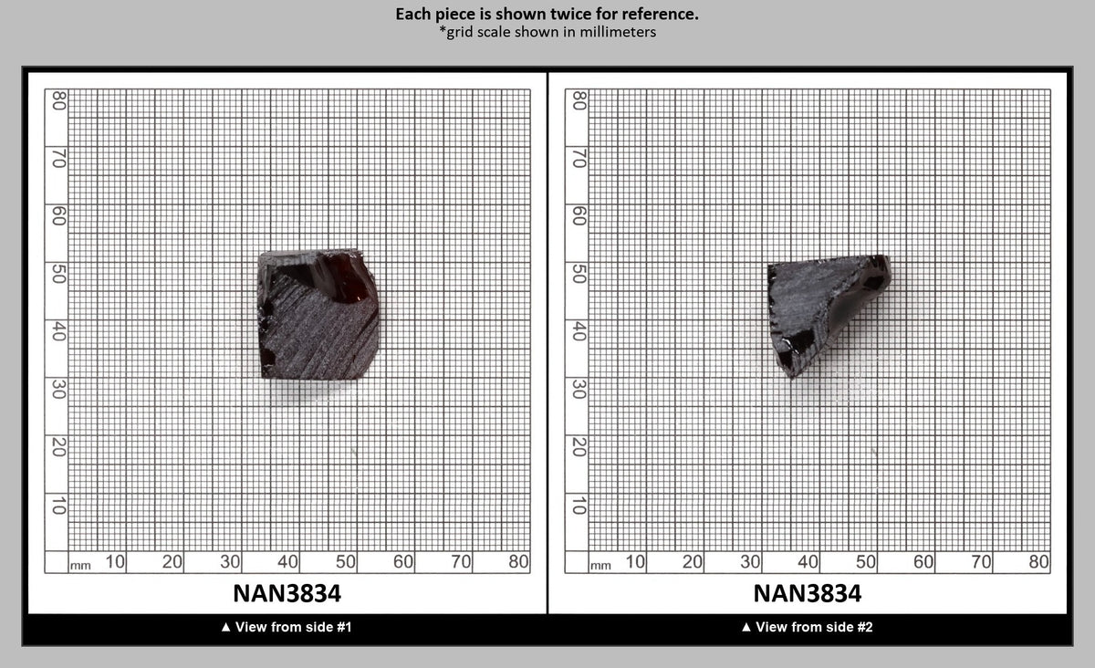 Nanosital Simulated Cognac Garnet Lab Created Faceting Rough for Gem Cutting - #E-120 - Various Sizes : NAN3834