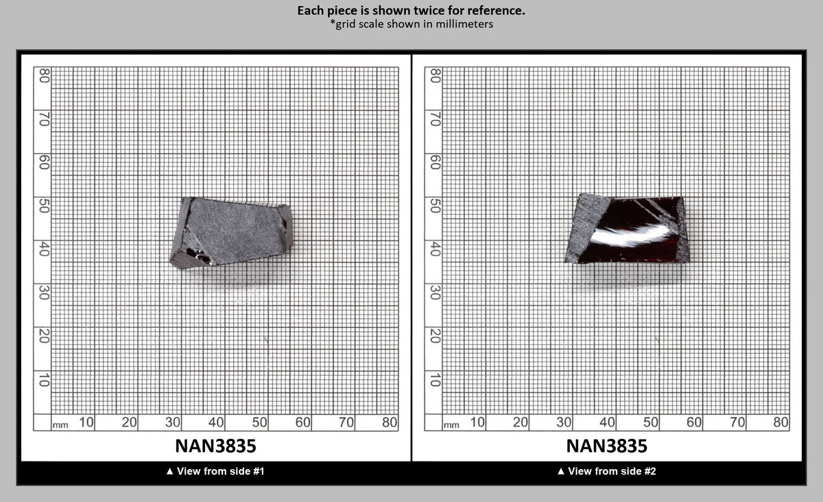 Nanosital Simulated Cognac Garnet Lab Created Faceting Rough for Gem Cutting - #E-120 - Various Sizes : NAN3835