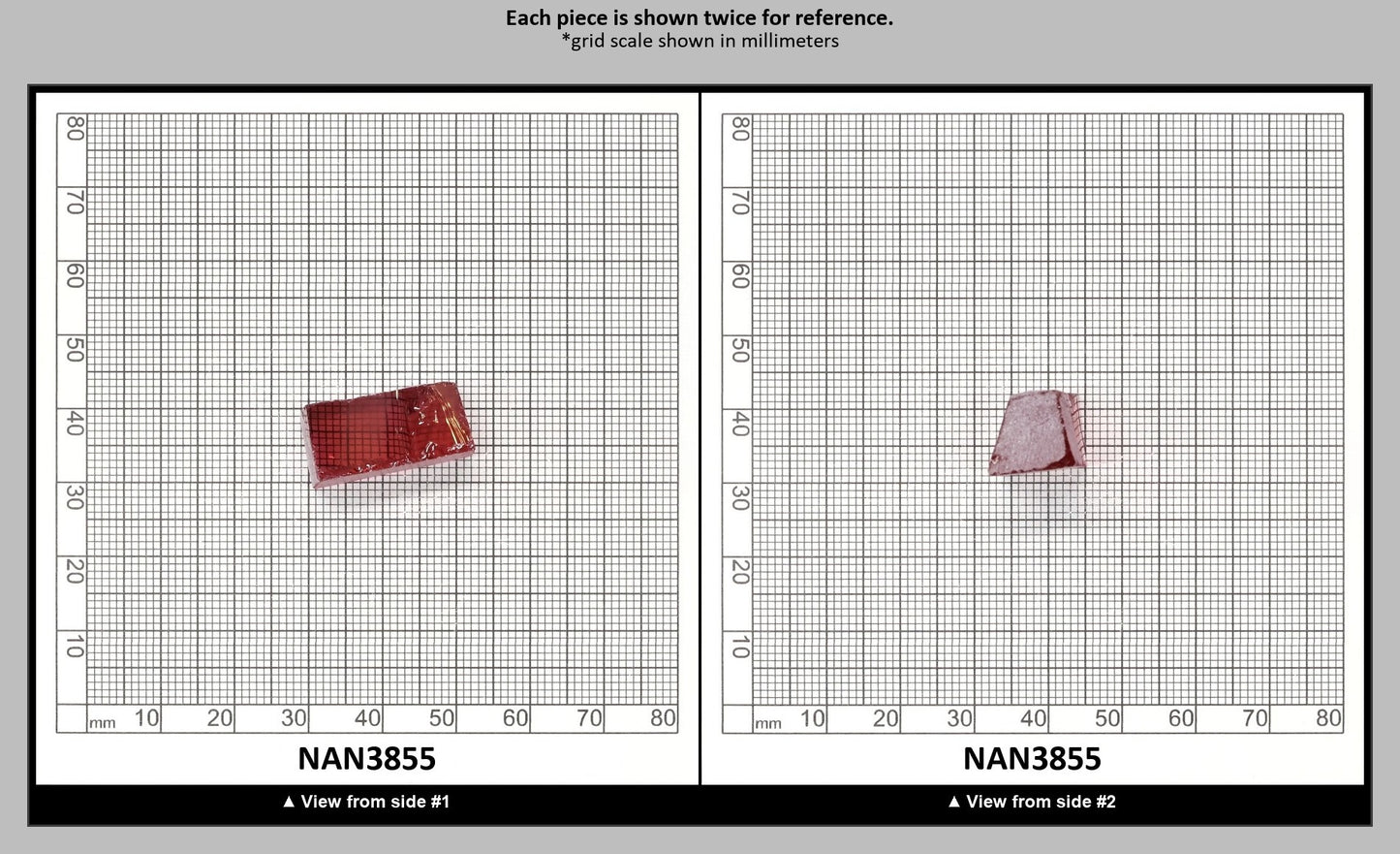 Nanosital Simulated Pink Tourmaline Lab Created Faceting Rough for Gem Cutting - #A-9100 - Various Sizes : NAN3855