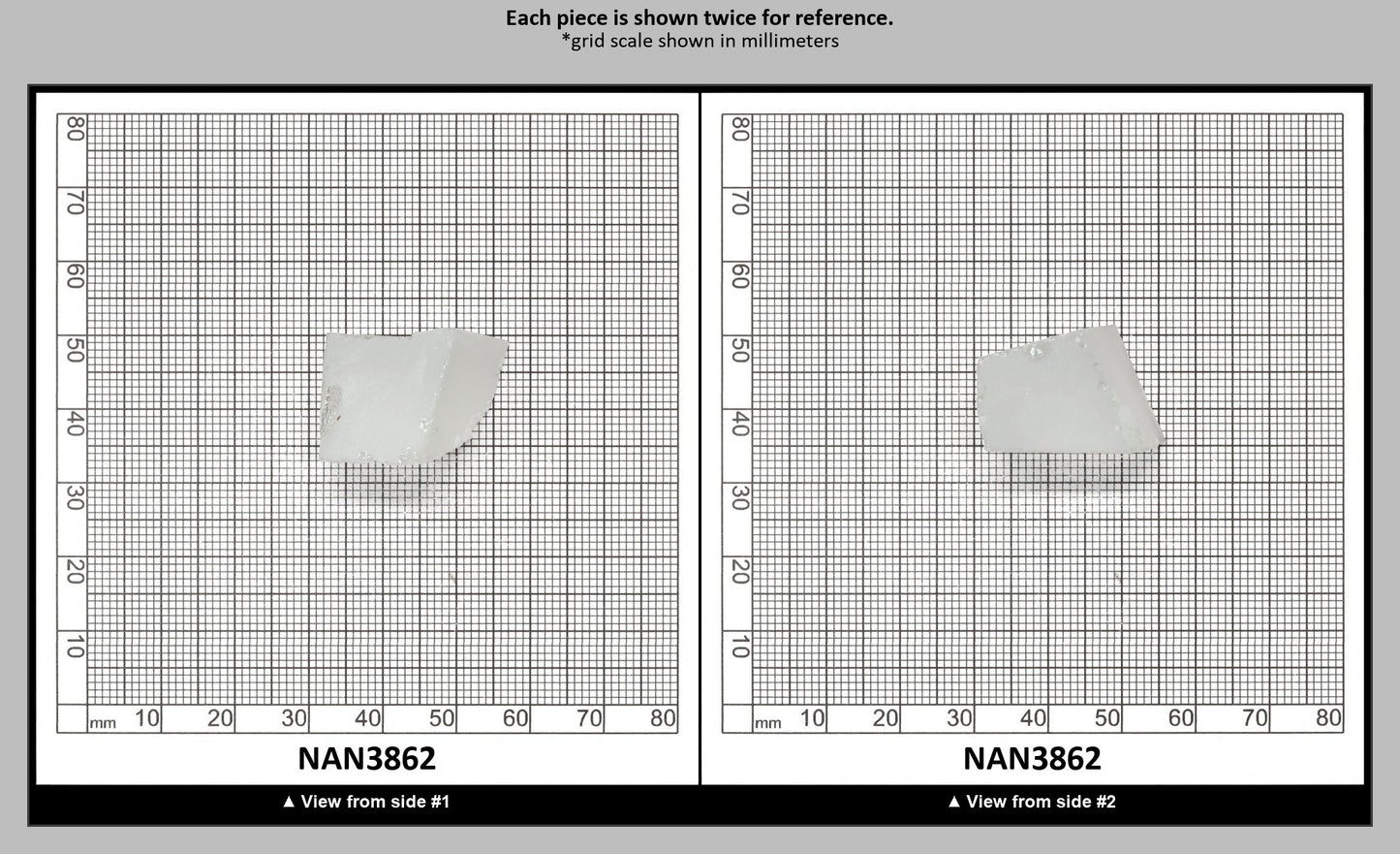 UV Reactive Nanosital #E-137 Lab Created Faceting Rough for Gem Cutting - Various Sizes : NAN3862