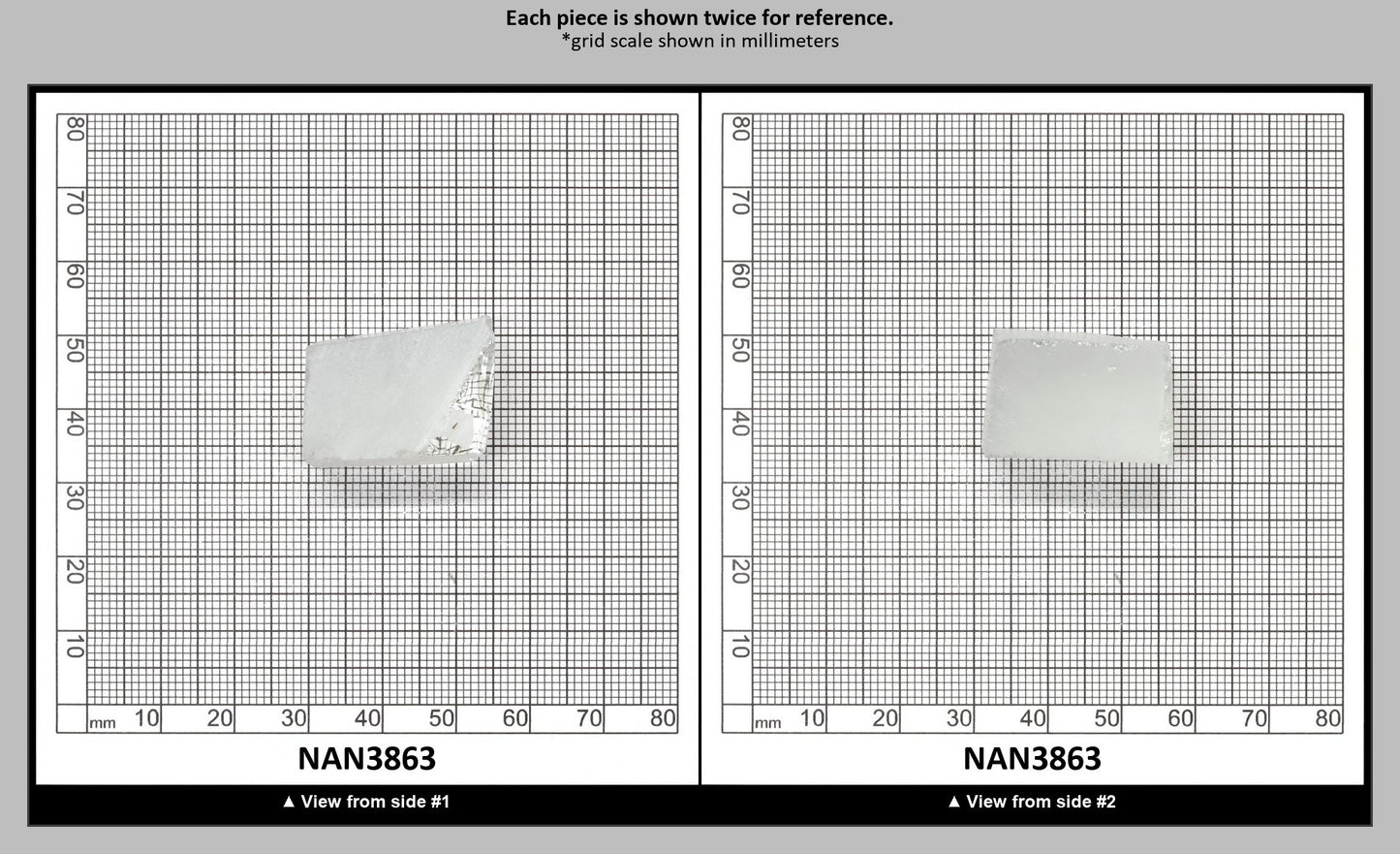 UV Reactive Nanosital #E-137 Lab Created Faceting Rough for Gem Cutting - Various Sizes : NAN3863